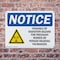 Signmission Radiation & Laser Sign, 7 in H x 10 in W, Plastic, Rectangle OS-2PACK-NS-P-710-L-17711 - alternate 3